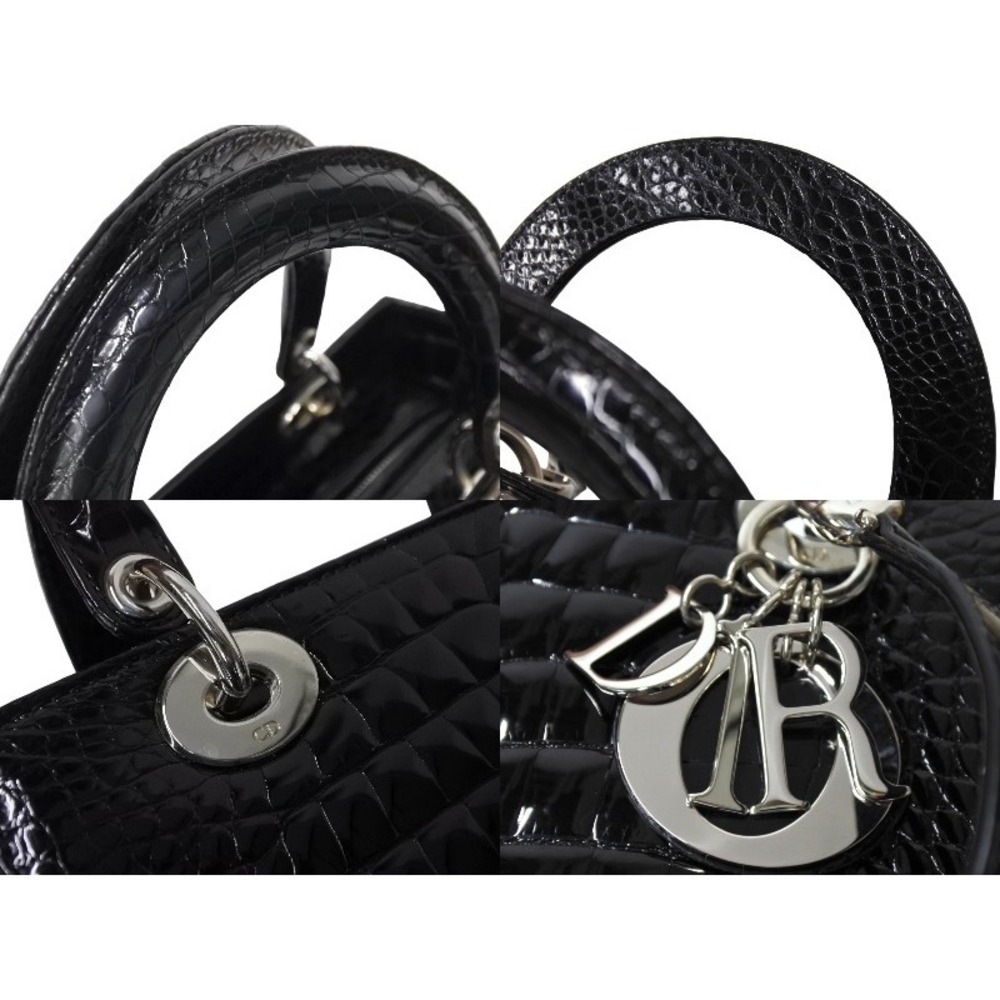 Christian Dior Lady handbag crocodile leather - Picture 5 of 10